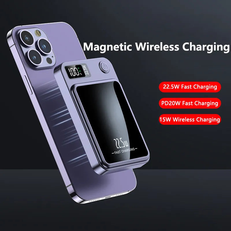 20000mAh Magnetic Qi Wireless Charger Power Bank
